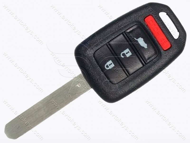 Ключ Honda CR-V, HR-V, 313.8 Mhz, MLBHLIK6-1T, PCF7961X/ Hitag 3/ ID47, 3+1 кнопки