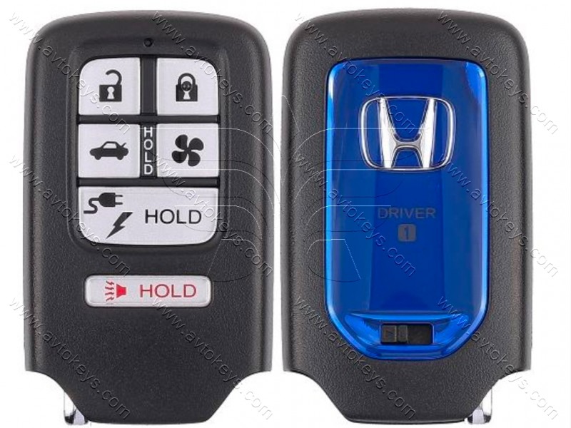 Смарт ключ Honda Clarity, 433.92 MHz, KR5V2X, NCF2951X/ Hitag 3/ ID47, 5+1 кнопки, OEM