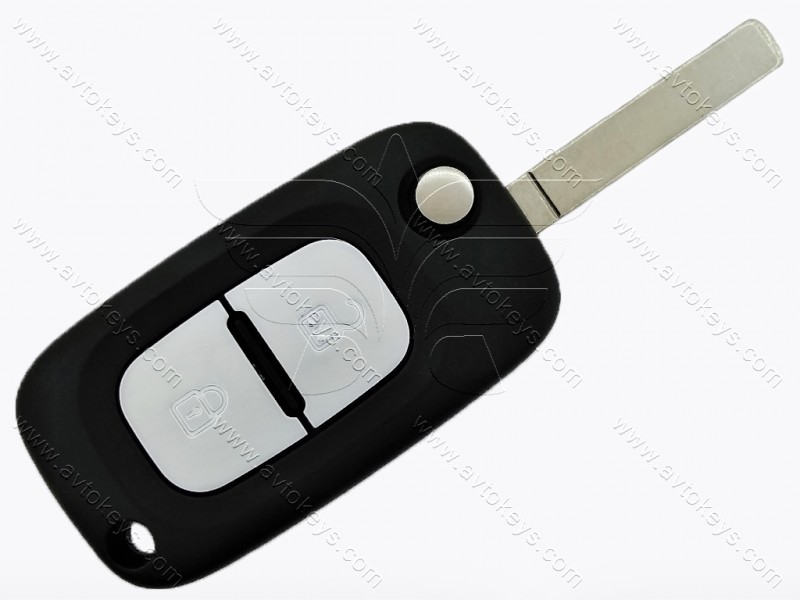 Викидний ключ Mercedes Citan, 433 Mhz, PCF7961A/ Hitag 2/ ID46, 2 кнопки, лезо VA2