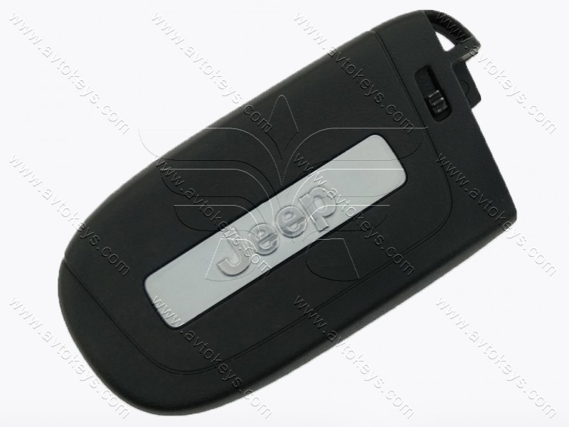 Смарт ключ Jeep Compass, 433 MHz, M3N-40821302, PCF7953M2800/ Hitag Aes/ ID4A, 3+1 кнопки, OEM