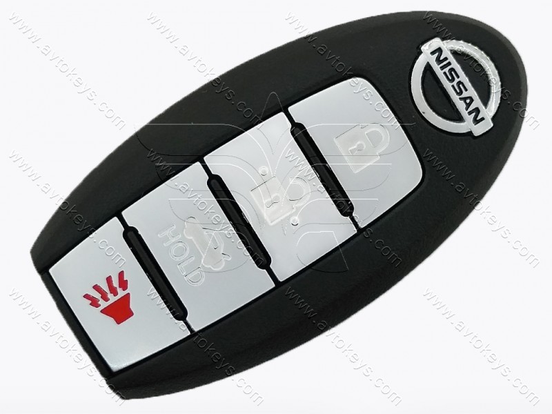 Смарт ключ Nissan Leaf, Versa, Sentra, 315 Mhz, CWTWB1U840, PCF7952A/ Hitag 2/ ID46, 3+1 кнопки