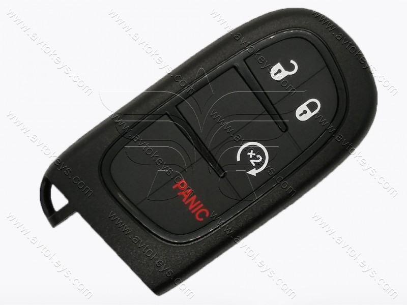 Смарт ключ Dodge Ram, 433 Mhz, GQ4-54T, PCF7953A/ Hitag 2/ ID46, 3+1 кнопки