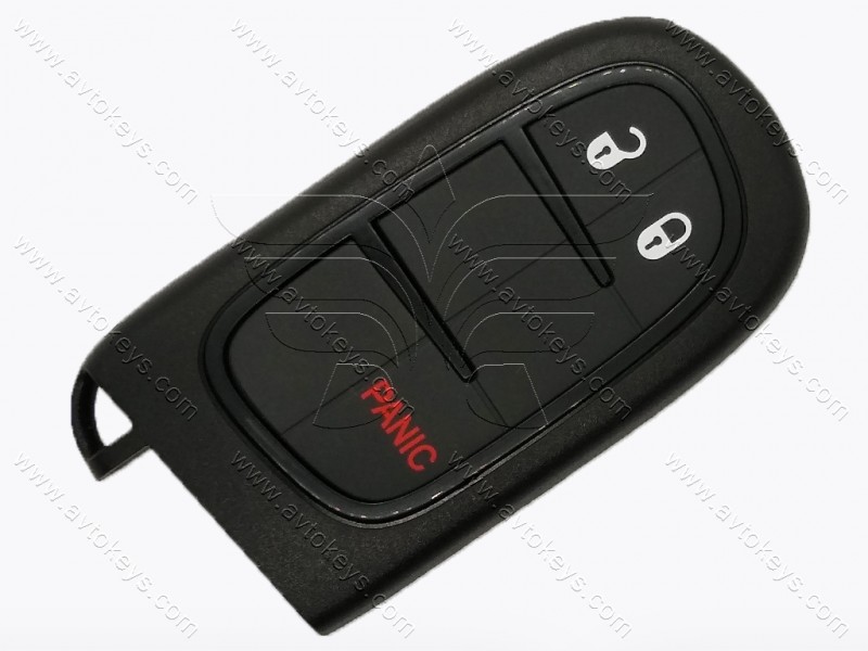 Смарт ключ Dodge Ram, 433 MHz, GQ4-54T, PCF7953A/ Hitag 2/ ID46, 2+1 кнопки, OEM