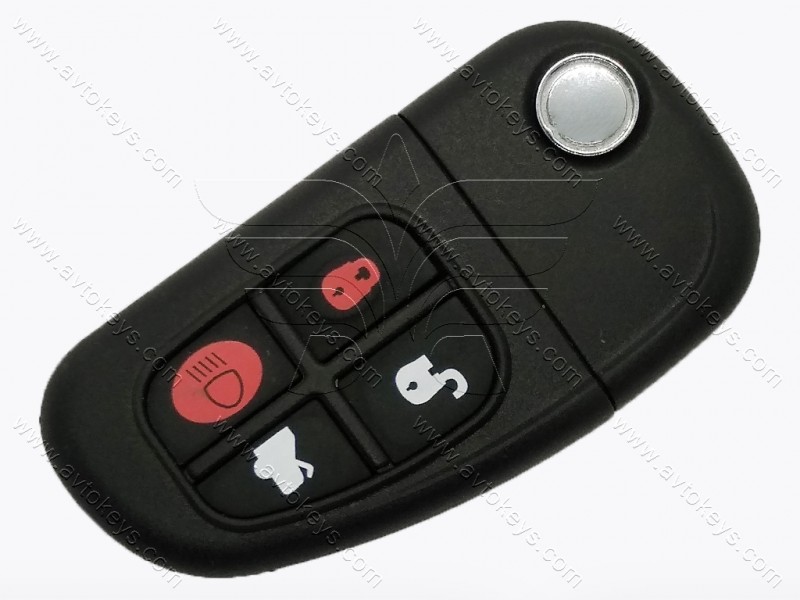 Викидний ключ Jaguar X-Type, S-Type, XJ, XJR, ID4D-60, 4 кнопки, лезо FO21