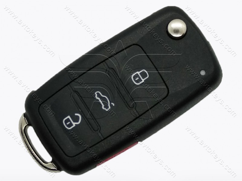 Викидний ключ Volkswagen Golf, Jetta, GTI, 315 Mhz, 5K0 837 202 AK, ID48, кнопки 3+1, Keyless GO