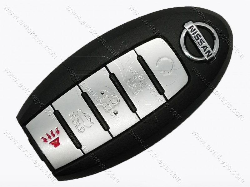 Смарт ключ Nissan Altima, Maxima, 433 MHz, KR5S180144014, PCF7953M/ Hitag Aes/ ID4A, 4+1 кнопки