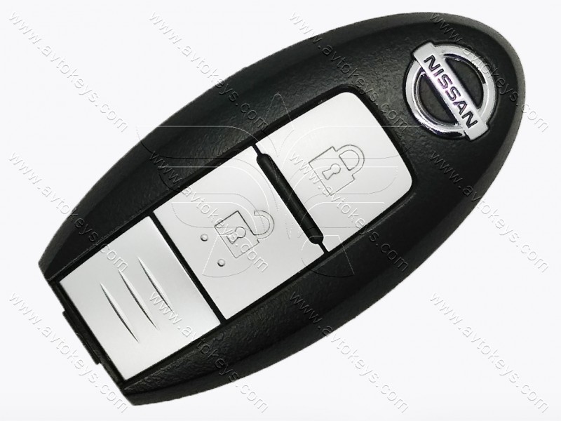Смарт ключ Nissan Murano, Micra, Juke, Note, Leaf, 433 Mhz, 5WK49611, PCF7952A/ Hitag 2/ ID46, 2 кнопки