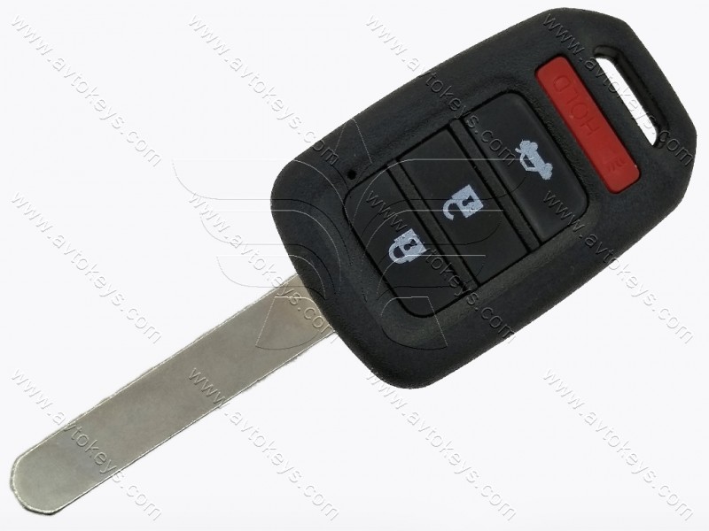 Ключ Honda Accord, Civic, 313.8 Mhz, MLBHLIK6-1T, PCF7961X/ Hitag 3/ ID47, 3+1 кнопки