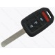 Ключ Honda Accord, Civic, CR-V, 433 MHz, MLBHLIK6-1TA, PCF7961X/ Hitag 3/ ID47, 3+1 кнопки