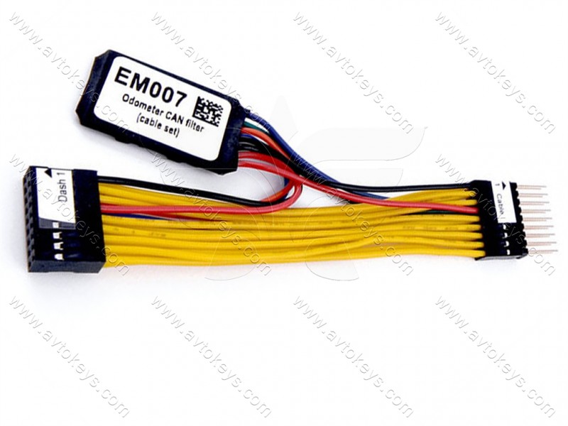 Емулятор EM007 (EM009), Odometer calibration emulator with jumper cable for dash, ABRITES