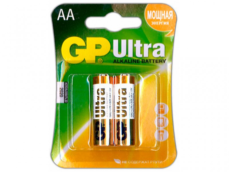 Батарейка Ultra+Alkaine, тип AA, 1.5V