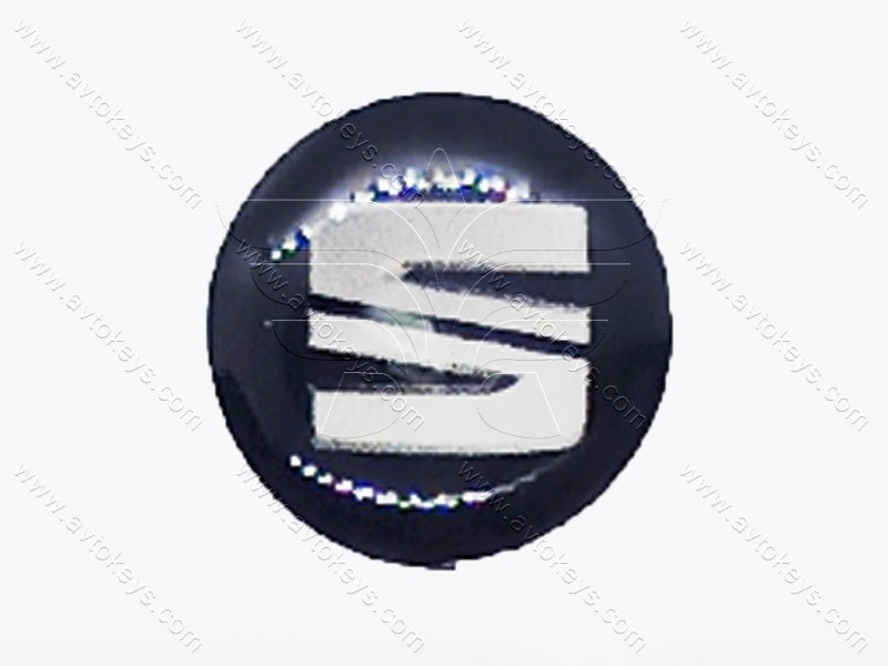 Логотип (емблема) для автомобільного ключа Seat, діаметр 14 мм