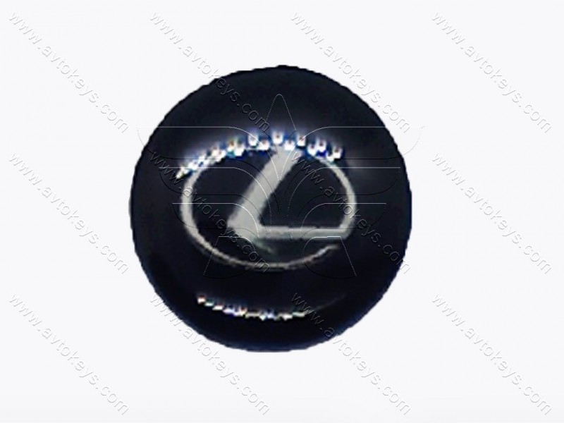 Логотип (емблема) для автомобільного ключа Lexus, діаметр 14 мм