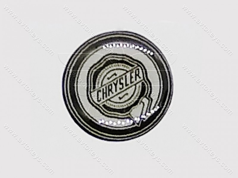 Логотип (емблема) для автомобільного ключа Chrysler, діаметр 14 мм
