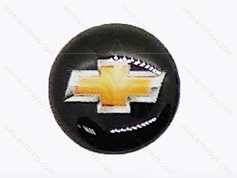 Логотип (емблема) для автомобільного ключа Chevrolet, діаметр 14 мм