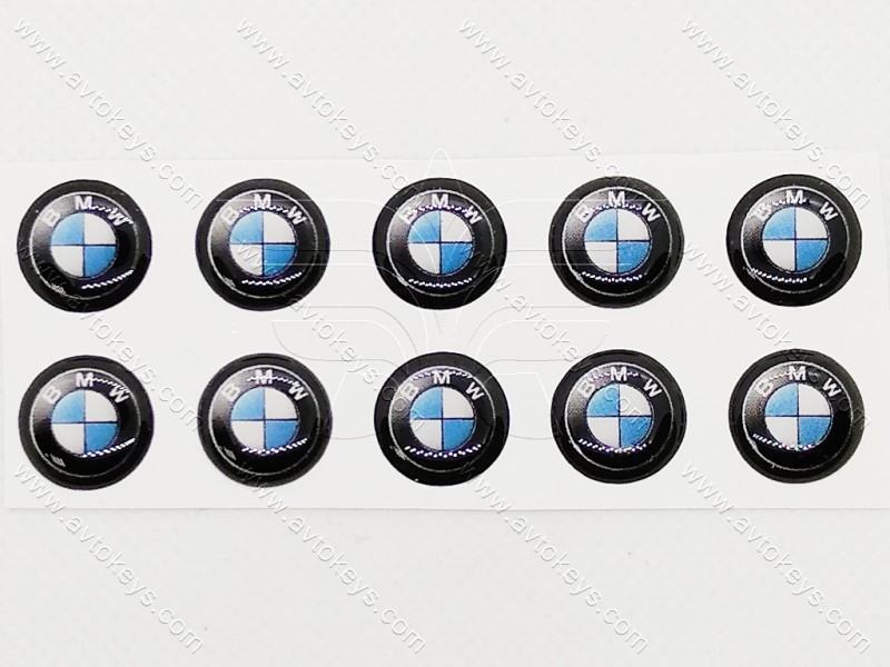 Логотип для автомобільного ключа BMW, діаметр 14 мм.