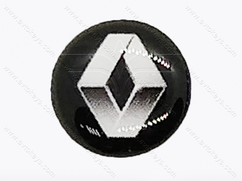 Логотип (емблема) для автомобільного ключа Renault, діаметр 14 мм