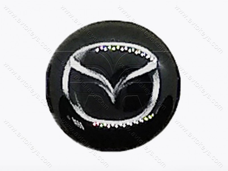 Логотип (емблема) для автомобільного ключа Mazda, діаметр 14 мм