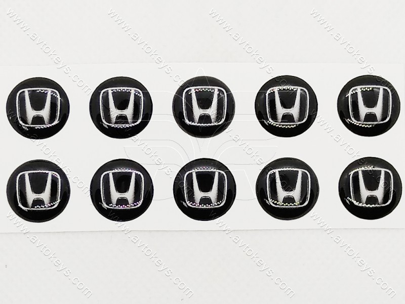 Логотип (емблема) для автомобільного ключа Honda, діаметр 14 мм