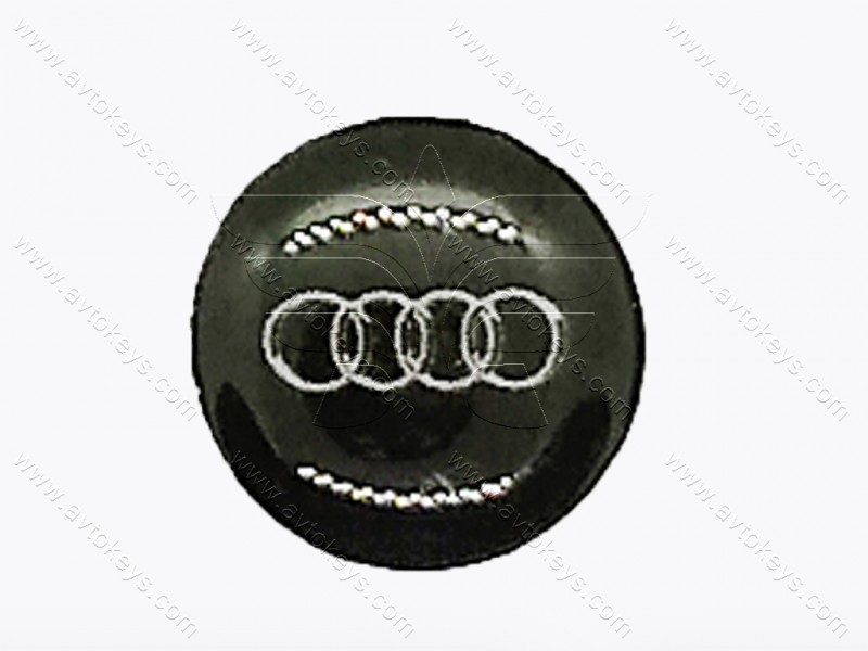 Логотип (емблема) для автомобільного ключа AUDI, діаметр 14 мм