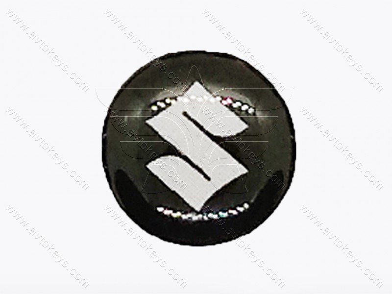 Логотип (емблема) для автомобільного ключа Suzuki, діаметр 14 мм