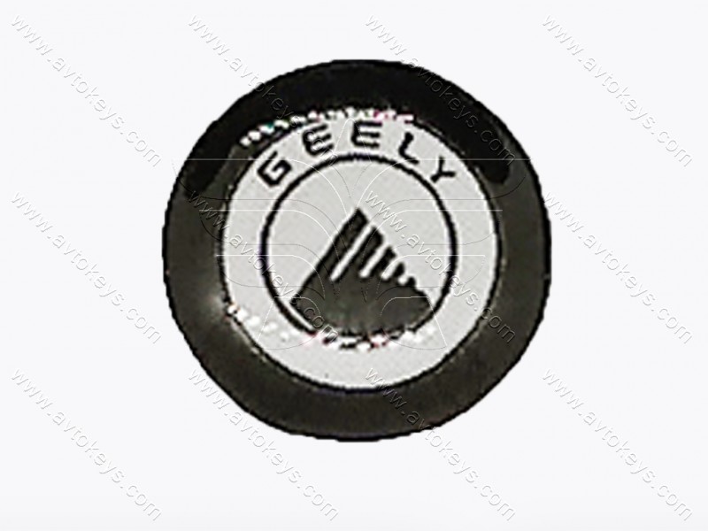 Логотип (емблема) для автомобільного ключа Geely, діаметр 14 мм