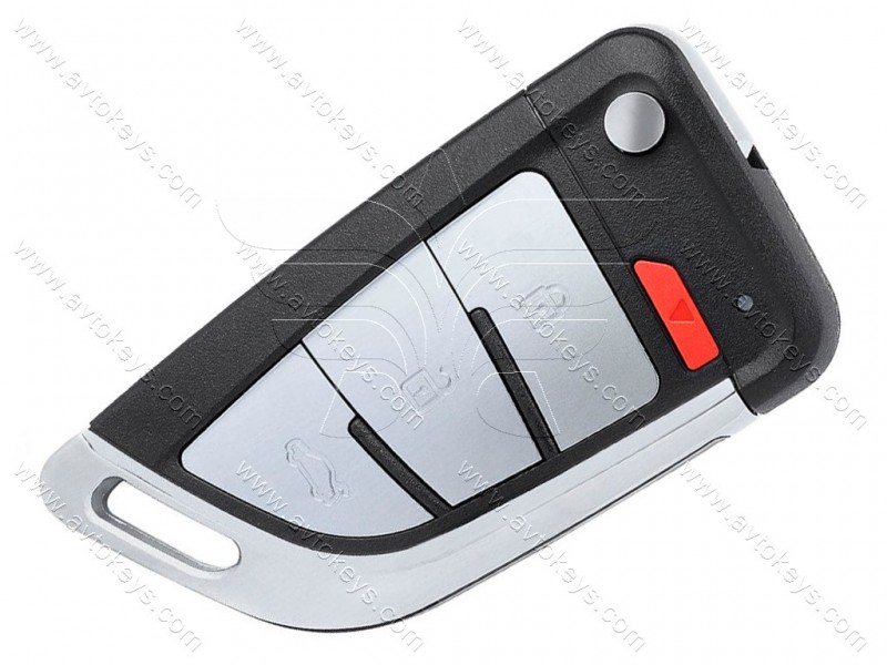 Універсальний ключ BMW Style, XKKF20EN 3+1 кнопки, для програматора Key Tool, Xhorse