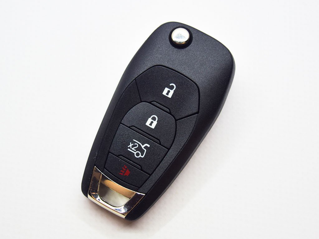 Викидний ключ Chevrolet Cruze XL8, 433 Mhz, PCF7941E/ Hitag 2/ ID46, 3+1 кнопки, лезо HU100