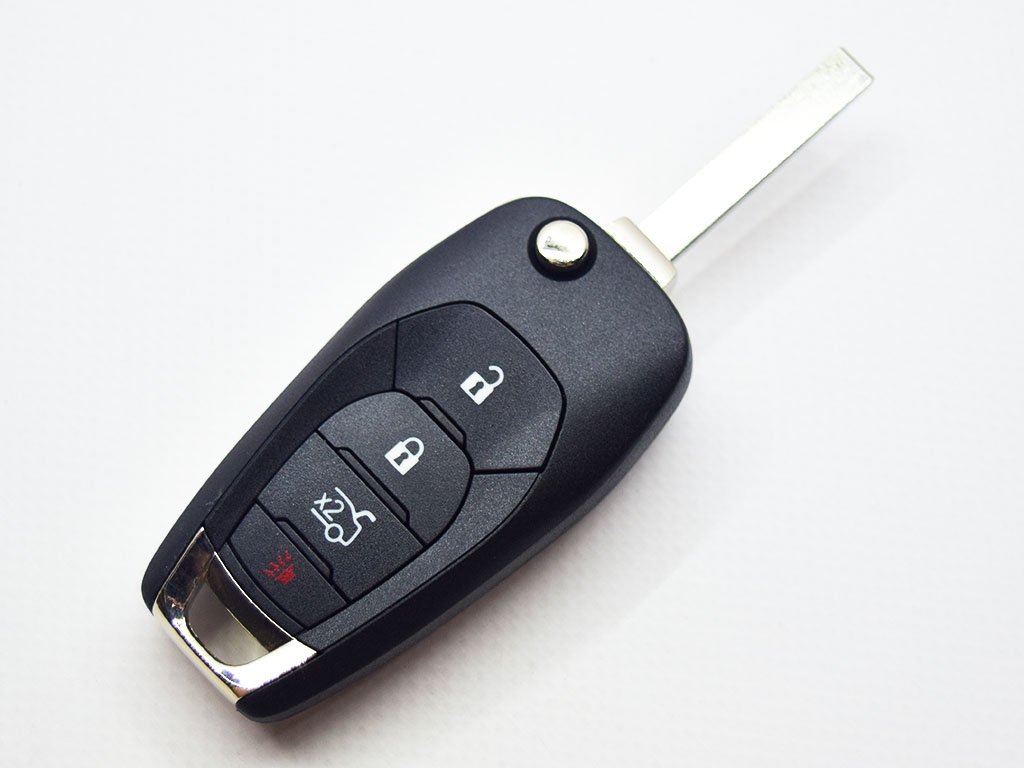 Викидний ключ Chevrolet Cruze XL8, 433 Mhz, PCF7941E/ Hitag 2/ ID46, 3+1 кнопки, лезо HU100 — изображение 2