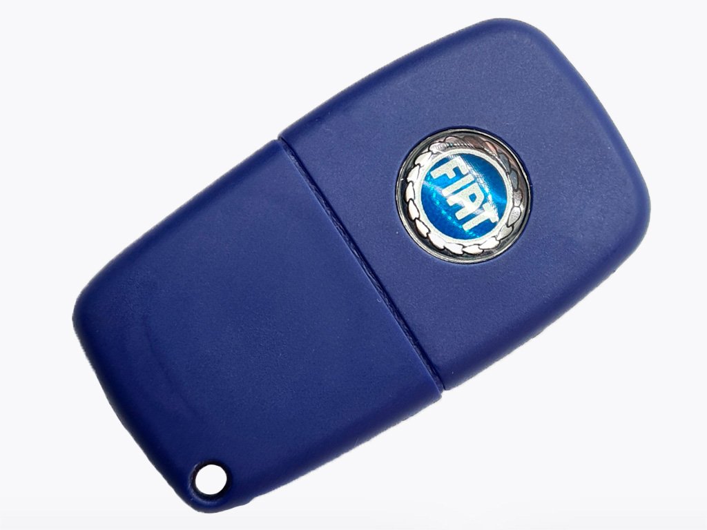 Корпус викидного ключа Fiat, 3 кнопки, лезо SIP22, кріплення батарейки ззаду — изображение 2