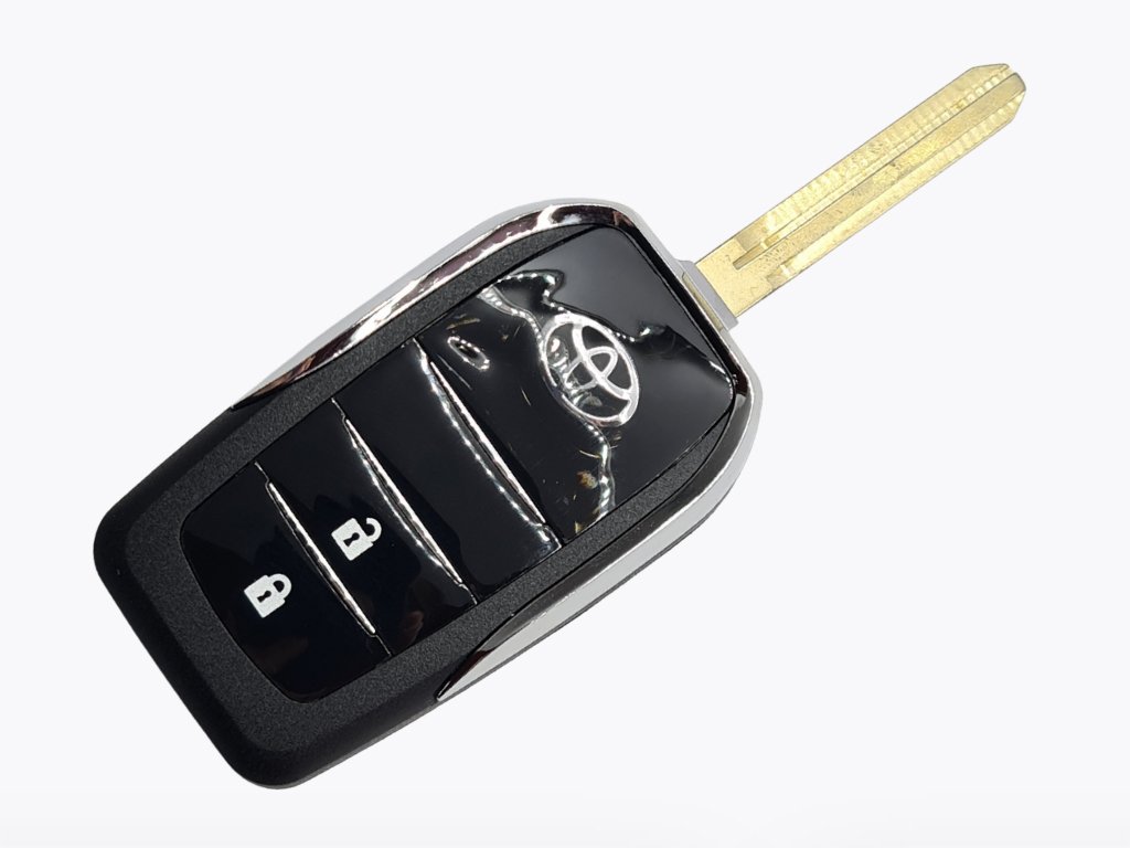 Корпус викидного ключа Toyota Yaris, Hilux та інші, 2 кнопки, лезо TOY43, під переробку - Зображення 3