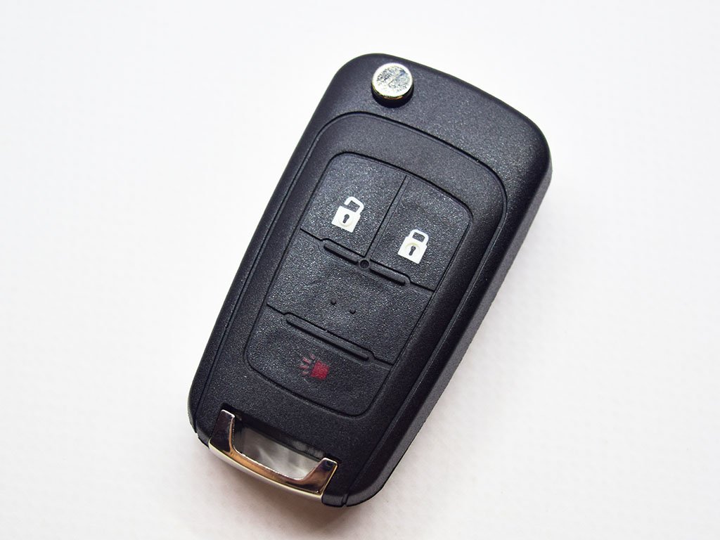 Викидний ключ Chevrolet Equinox, Sonic, Spark та інші, 315 Mhz, OHT01060512, PCF7941E/ Hitag 2/ ID46, 2+1 кнопки, лезо HU100
