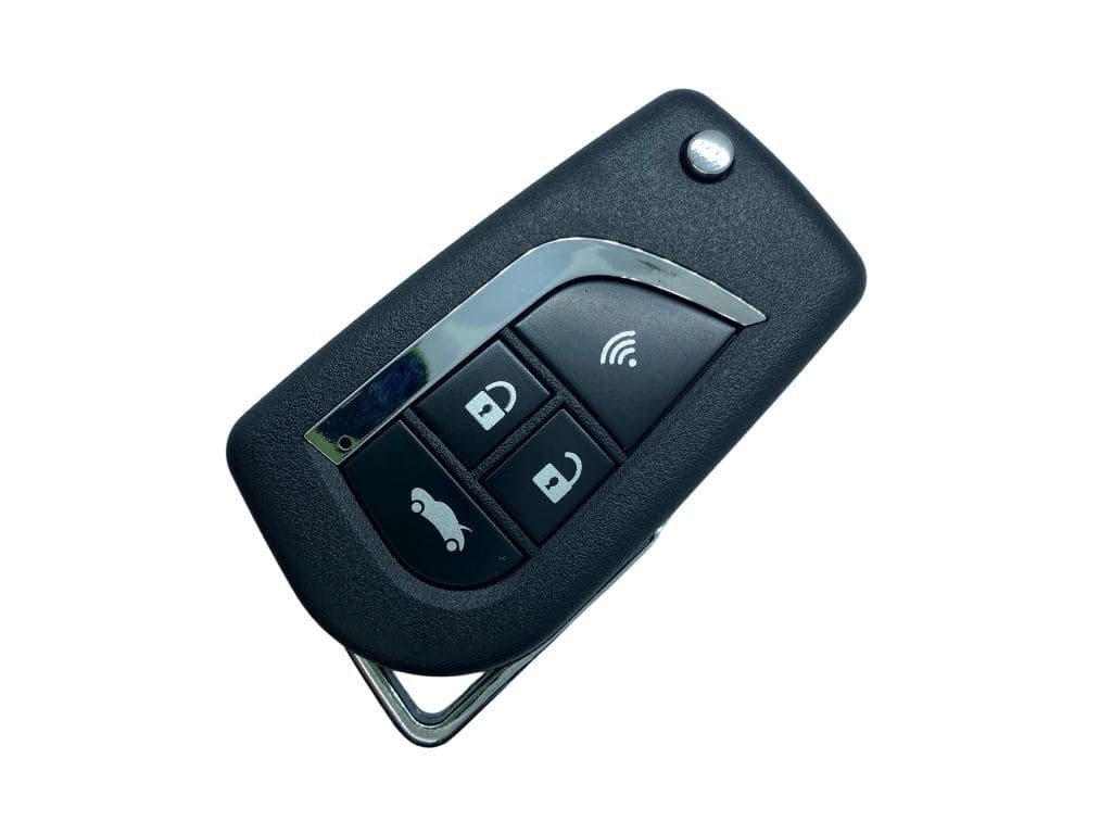 Корпус викидного ключа Toyota Rav 4, Camry, Corolla, 3+1 кнопки, лезо TOY43, під переробку