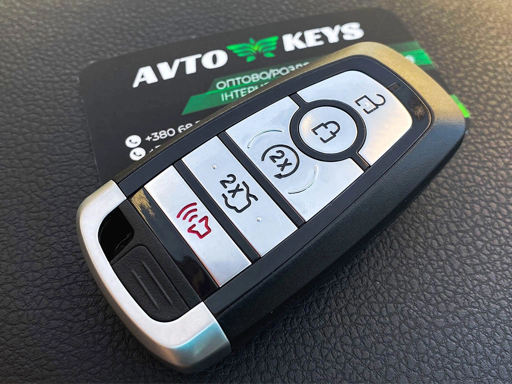 Смарт ключ Ford Mustang, Edge, Explorer, Fusion, 902 Mhz, M3N-A2C93142600, PCF7953P/ Hitag Pro/ ID49, 4+1 кнопки