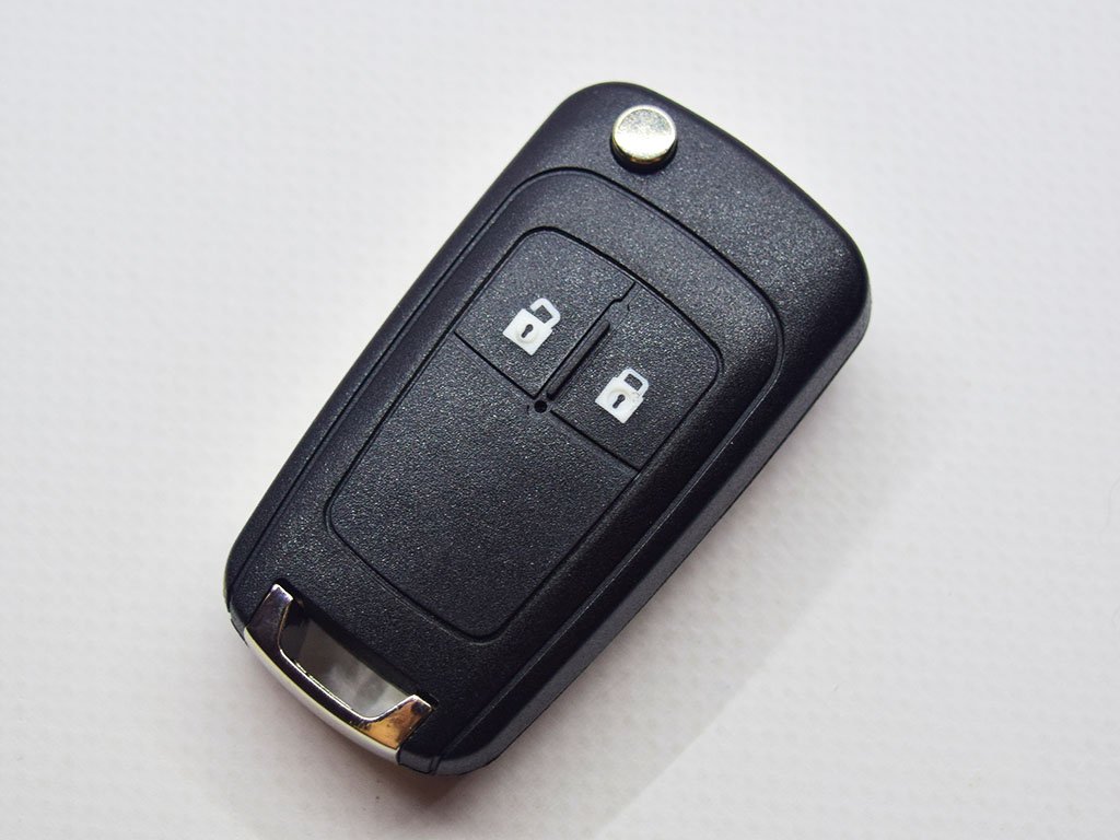 Викидний ключ Chevrolet Cruze, Orlando, Aveo, Spark, 433 Mhz, PCF7941E/ Hitag 2/ ID46, 2 кнопки, лезо HU100