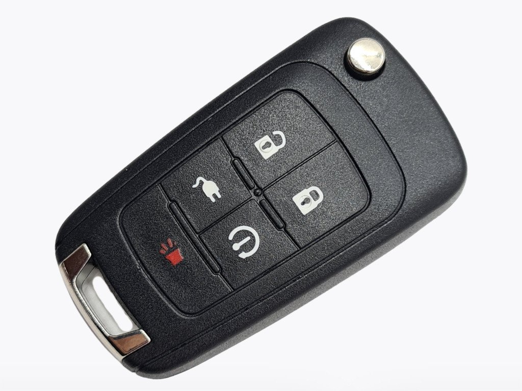 Корпус викидного ключа Chevrolet Volt 11-15, 4+1 кнопки, лезо HU100, без лого