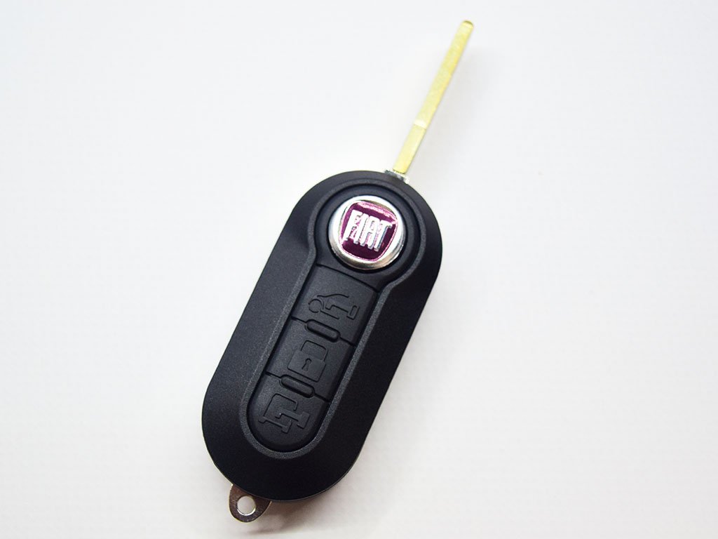 Викидний ключ Fiat 500, Punto Evo, Doblo, Punto, Grande Punto, Ram Promaster City, LTQF12AM433TX, 433 Mhz, PCF7946A/ Hitag 2/ ID46, 3 кнопки, лезо SIP22, Delphi BSI - Зображення 3