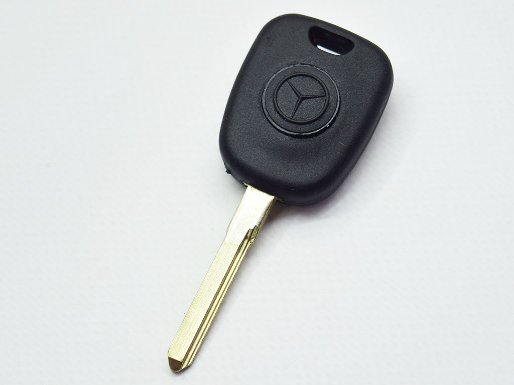 Корпус ключа з місцем під чіп Mercedes C-class, E-class, ML-class, лезо HU64, з лого