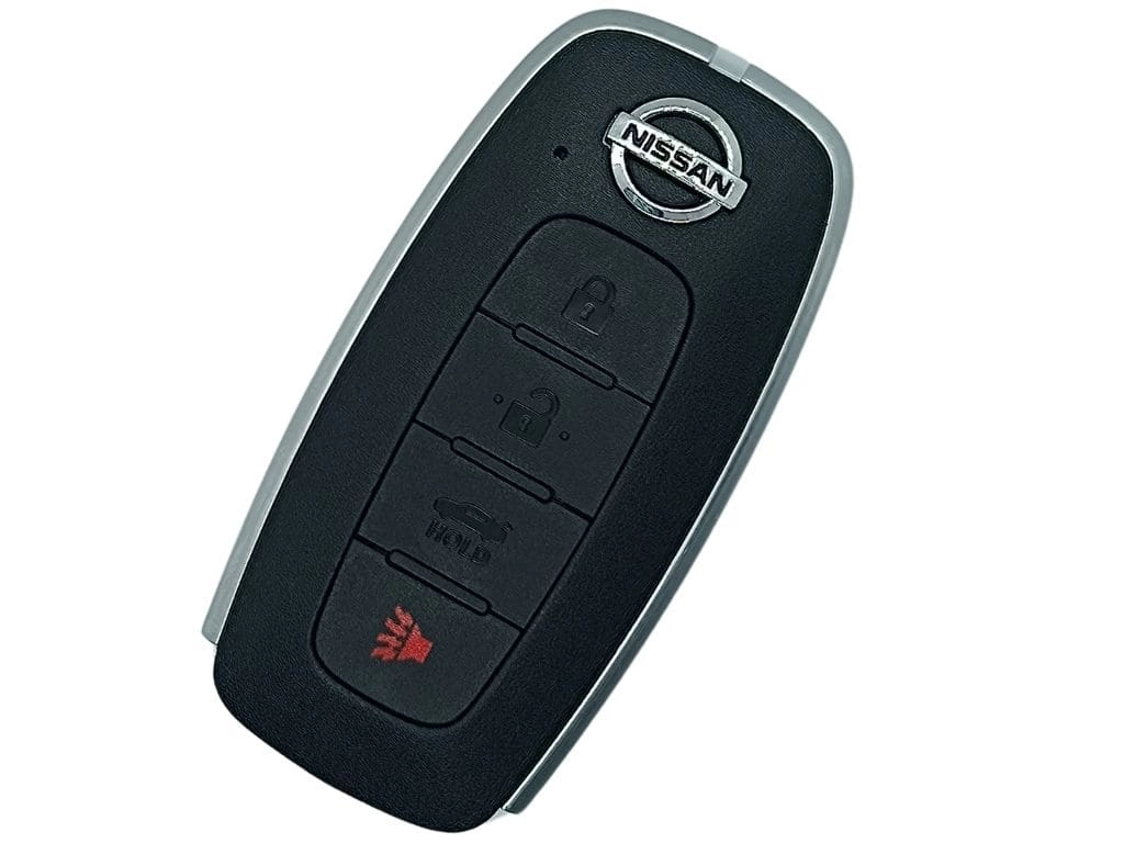 Корпус смарт ключа Nissan 2022+, 3+1 кнопки, з логотипом