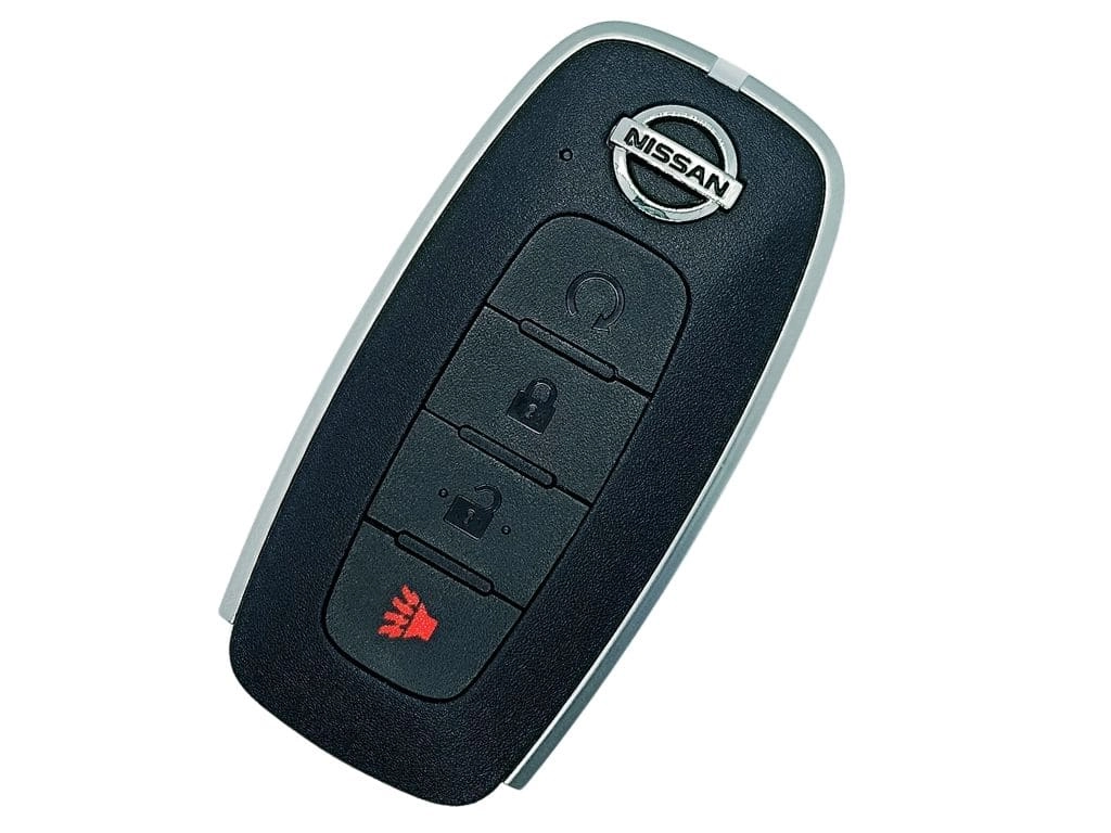 Корпус смарт ключа Nissan 2022+, 3+1 кнопки, з логотипом