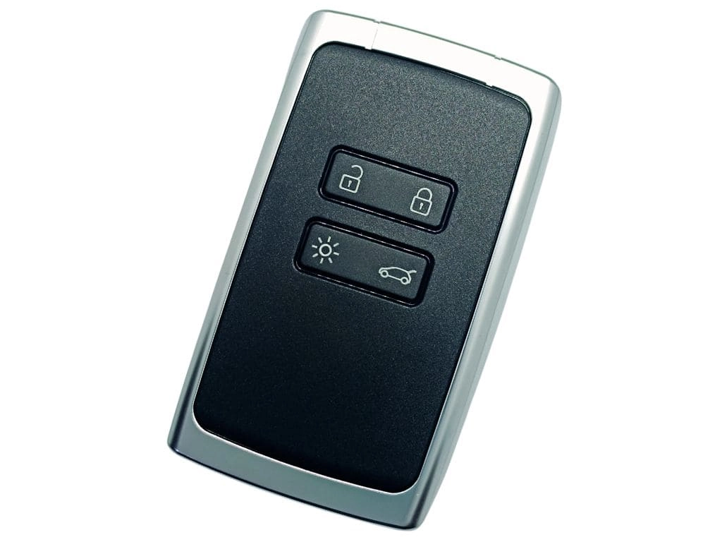 Смартключ Renault Clio 5, Koleos 2, Captur 2, Scenic 4, Duster 2016+, 4 кнопки, 433Mhz, NCF29A1M, 4A