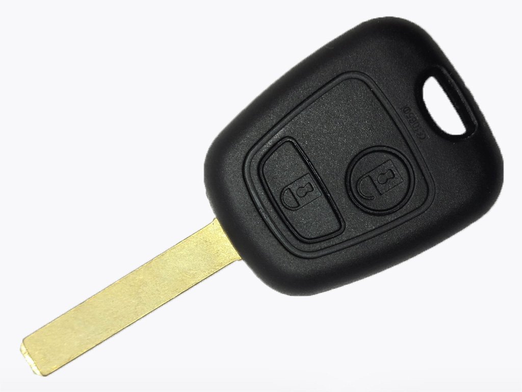 Корпус ключа Peugeot 107, Ranch, Partner, 2 кнопки, лезо VA2