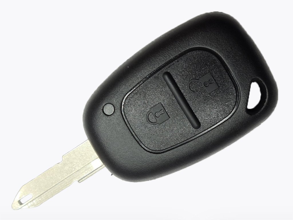 Корпус ключа Renault, Nissan, 2 кнопки, лезо NE73