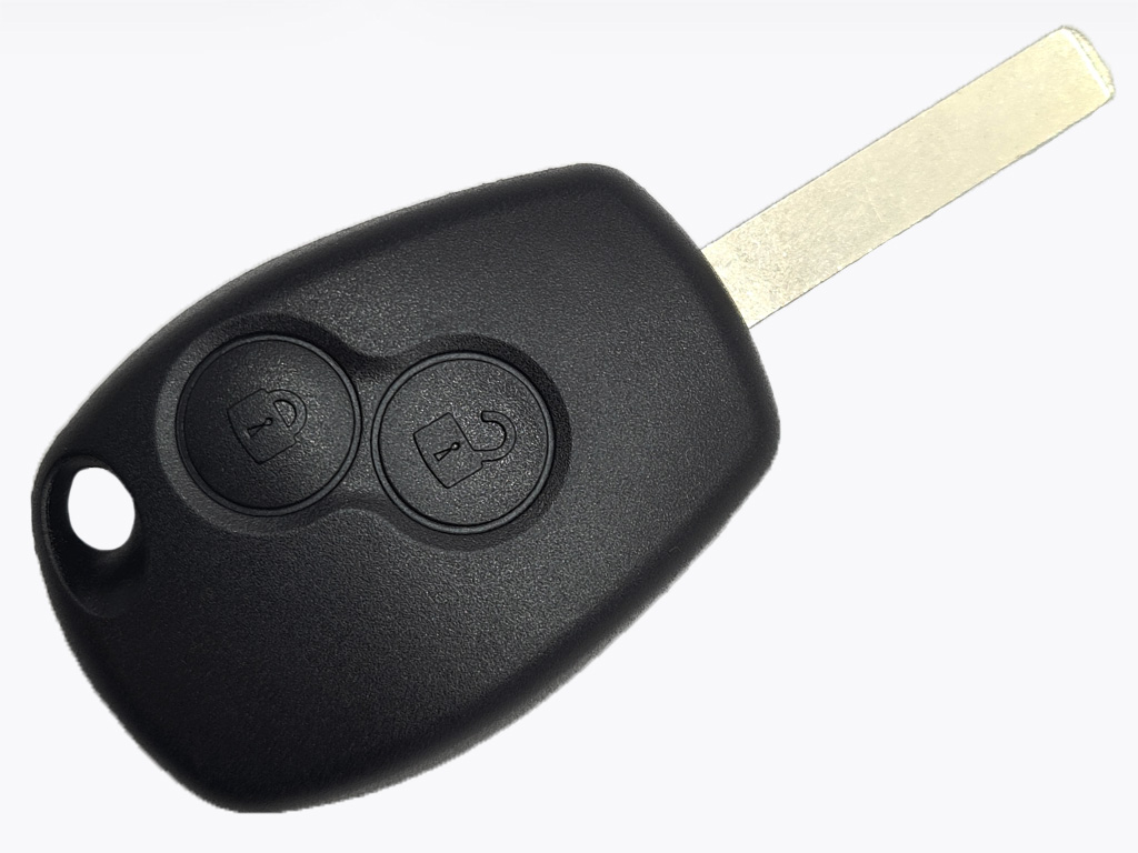 Корпус ключа Renault, Nissan, 2 кнопки, лезо VA2
