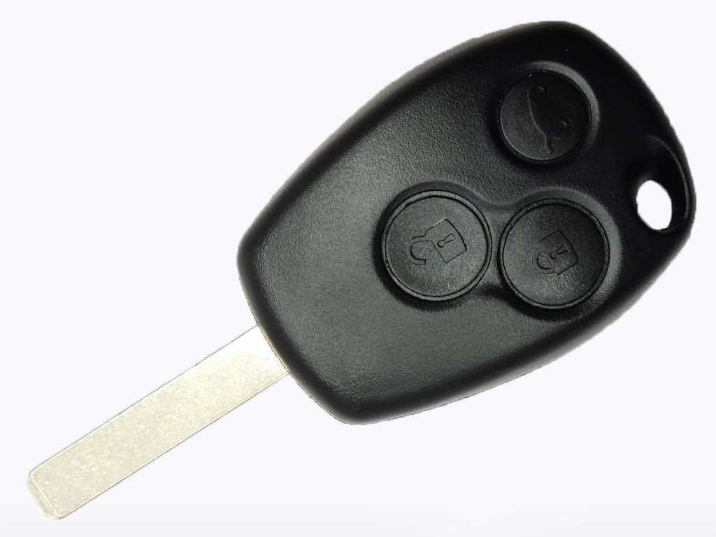Корпус ключа Renault Kangoo, Master, Clio та інші, 3 кнопки, лезо VA2, лого