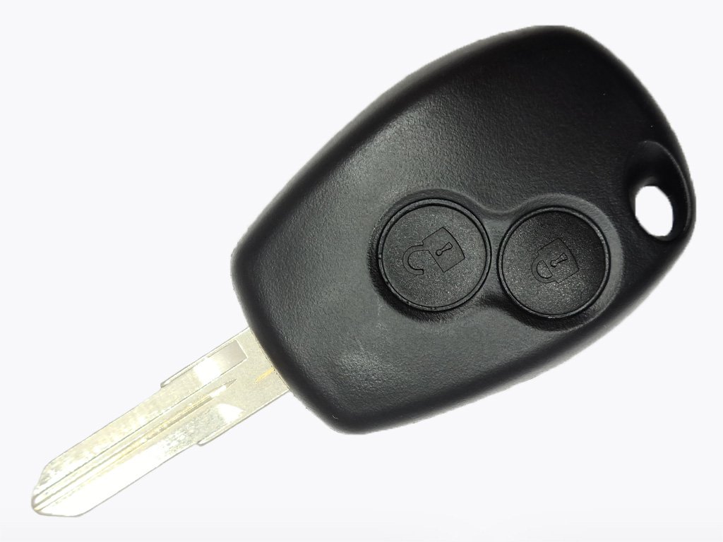 Корпус ключа Renault Kangoo, Twingo та інші, 2 кнопки, лезо VAC102, лого