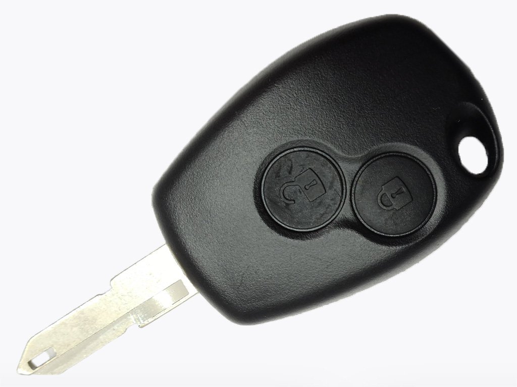 Корпус ключа Renault Kangoo, Modus та інші, 2 кнопки, лезо NE73, лого