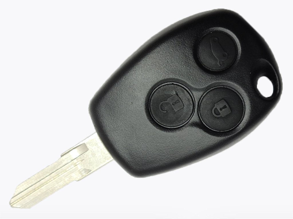 Корпус ключа Renault Kangoo, Traffic та інші, 3 кнопки, лезо VAC102, лого