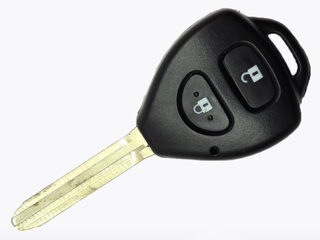 Корпус ключа Toyota Corolla, Rav4, Auris та інші, 2 кнопки, лезо TOY43, лого