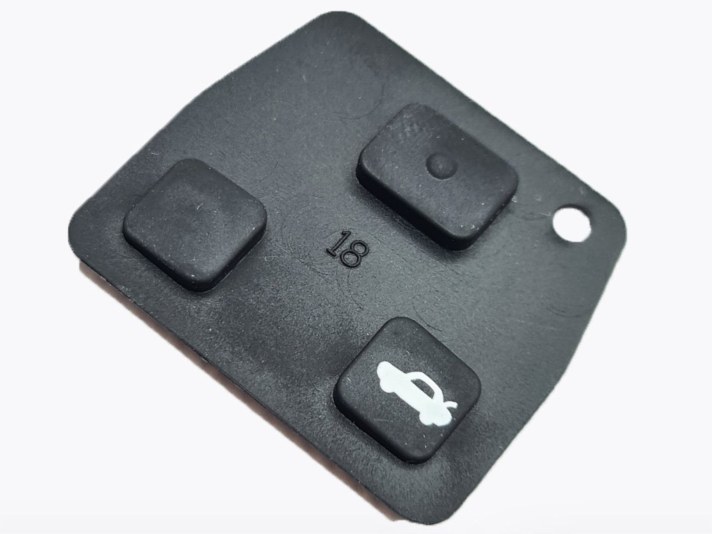 Toyota, Lexus кнопки (гумові) для ключа, 3 кнопки